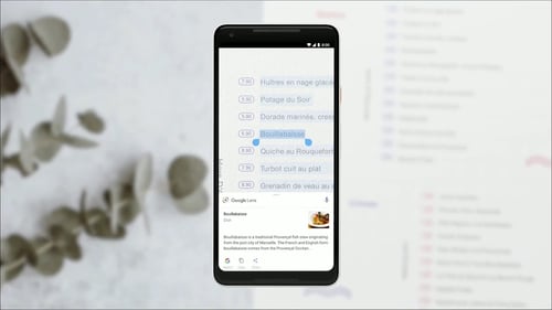 Google Lens copy text from the real world