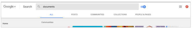 Filter results by content type using the new tabbed interface