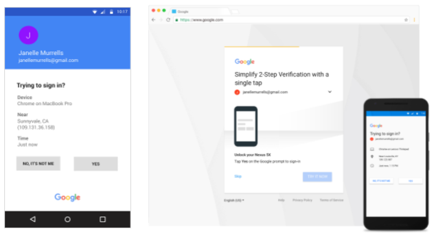 Better experience for SMS 2-Step Verification users with Google prompt