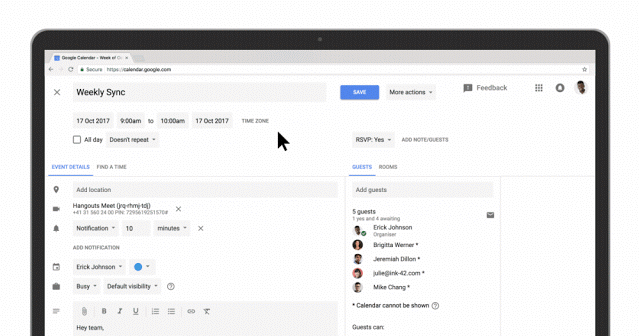 Meet the new Google Calendar for web